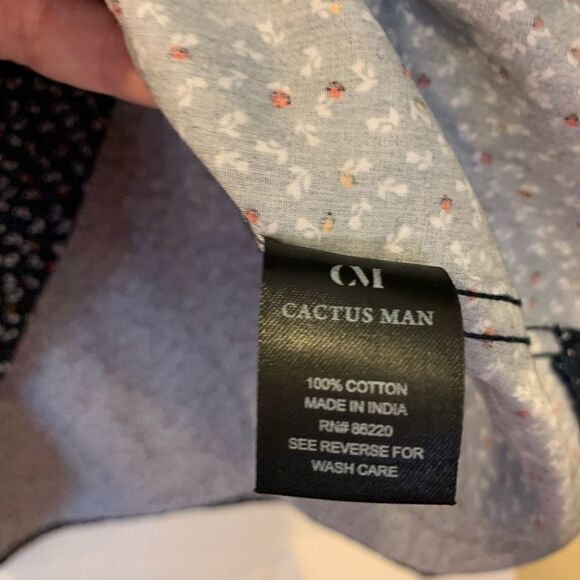 Cactus man slim fit button up longsleeve shirt - Picture 5 of 7